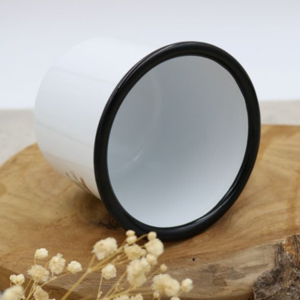 Emailletasse mit Wunschmotiv