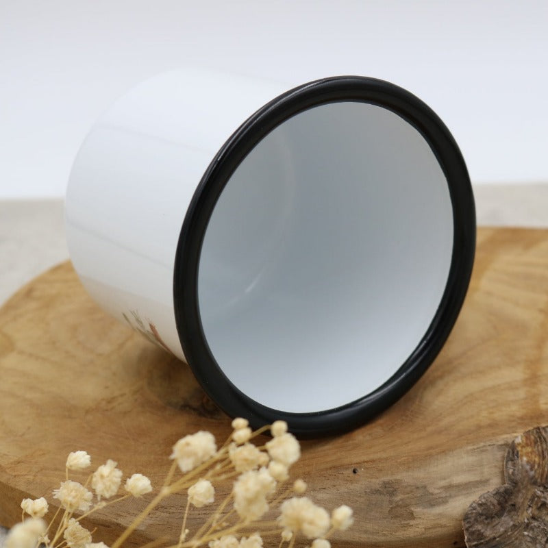 Emailletasse "Alpaka"