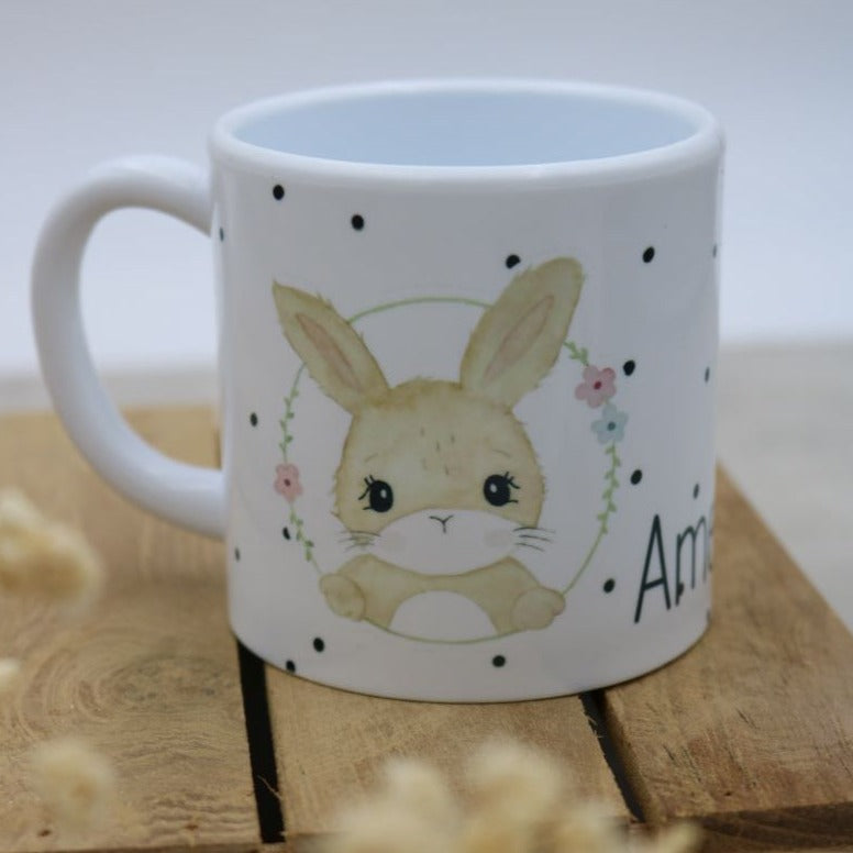 Kindertasse "Hase Leni & Mini Dots"