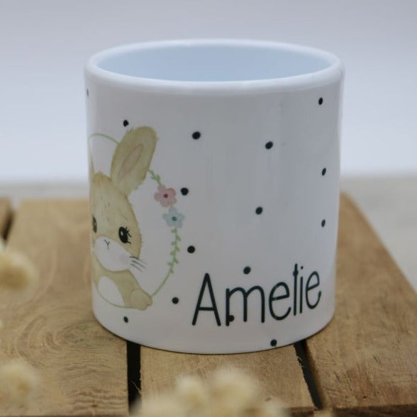 Kindertasse "Hase Leni & Mini Dots"