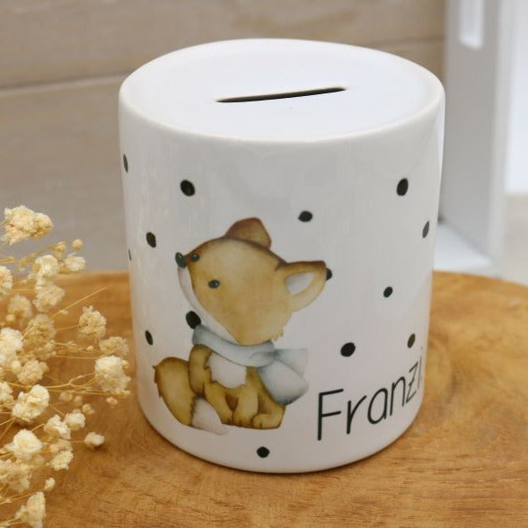 Spardose "Fuchs & Crazy Dots"