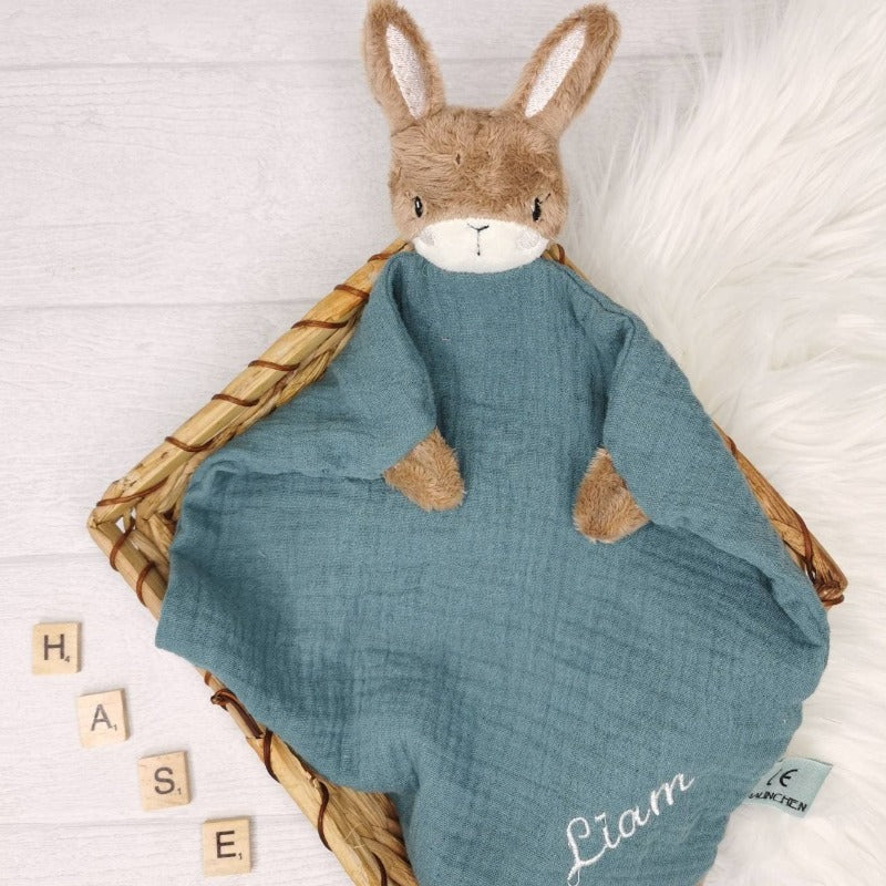 Schmusetuch "Hase" personalisierbar