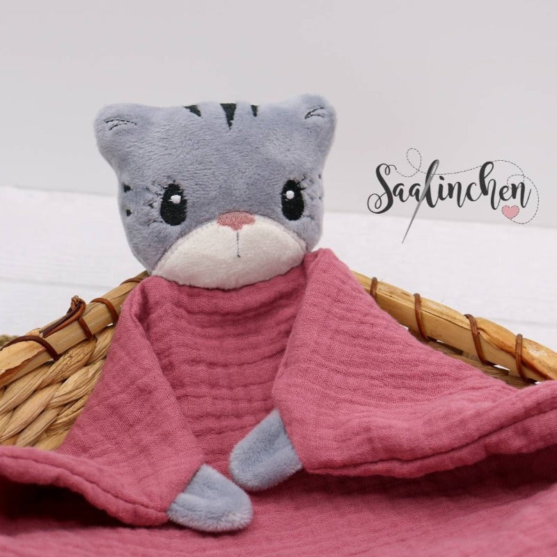 Schmusetuch "Katze" personalisierbar
