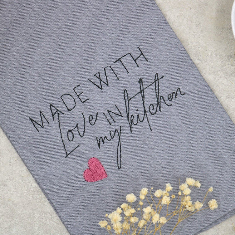 Geschirrtuch "Made with Love"