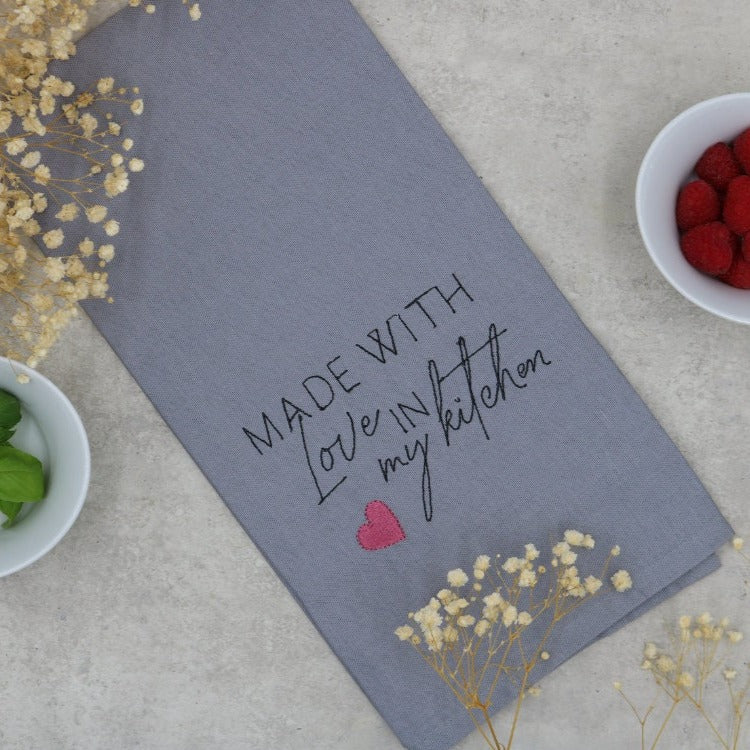 Geschirrtuch "Made with Love"
