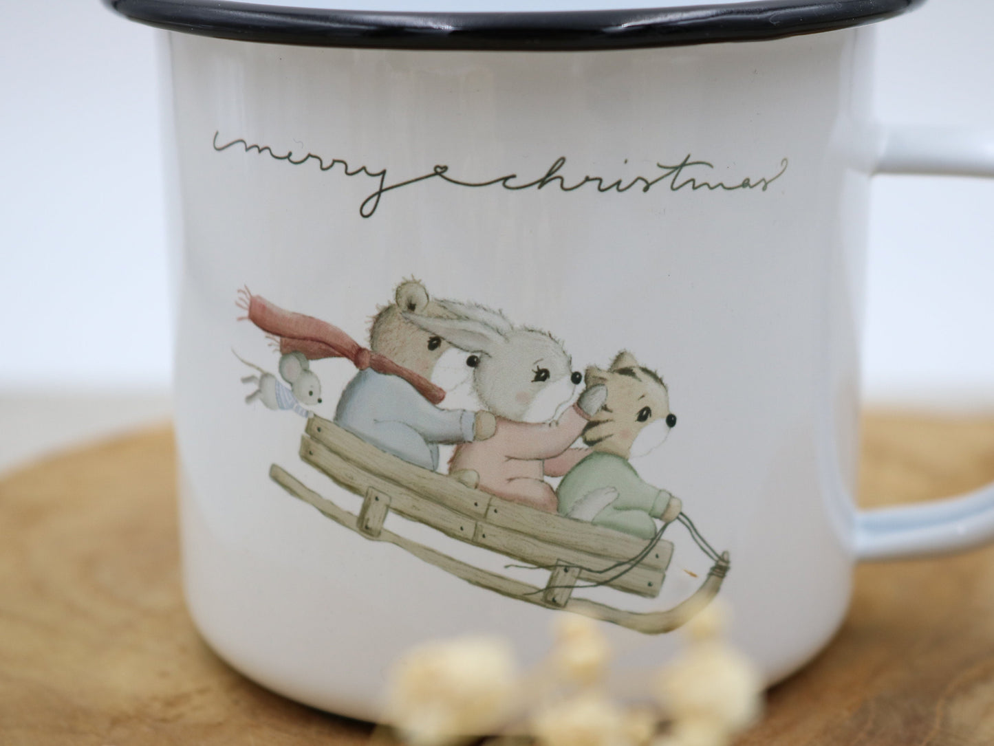 Emaille Tasse "Weihnachten"
