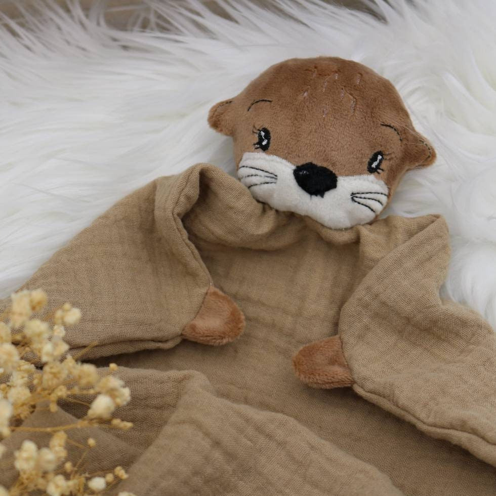 Schmusetuch "Otter" personalisierbar